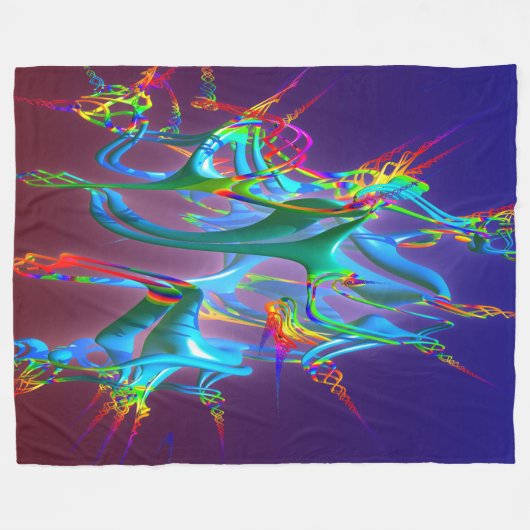 Neurons Connection Fleece Blanket (Voorkant (Horizontaal))