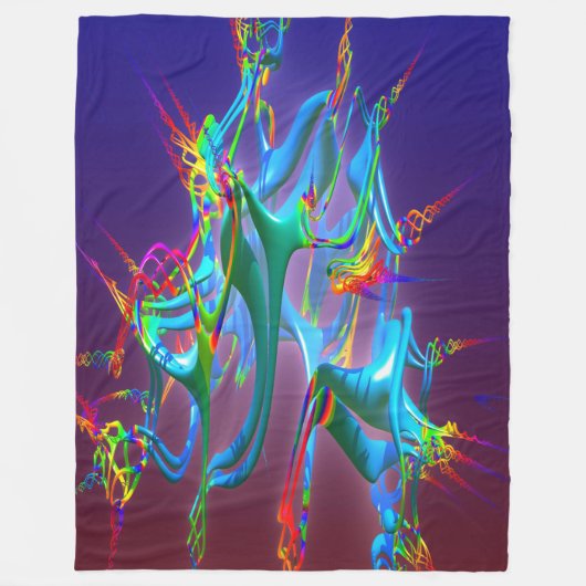 Neurons Connection Fleece Blanket Deken (Voorkant)