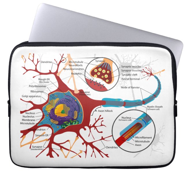 Neurons Nerve Style Laptop Sleeve (Voorkant)
