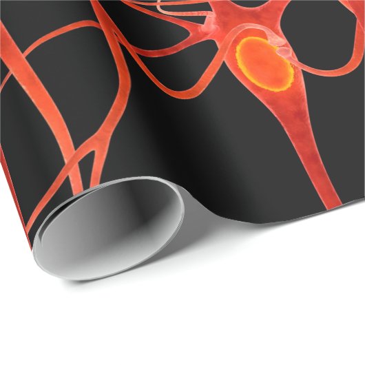 Neuronsneural,3d, anatomie,axon,bio,biologisch,bio cadeaupapier (Rol Hoek)