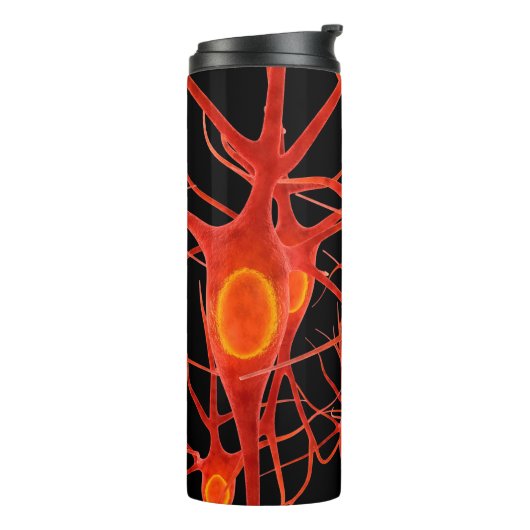 Neuronsneural,3d, anatomie,axon,bio,biologisch,bio thermosbeker (Gedraaid links)