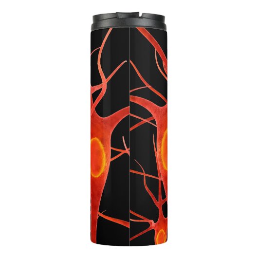 Neuronsneural,3d, anatomie,axon,bio,biologisch,bio thermosbeker (Achterkant)