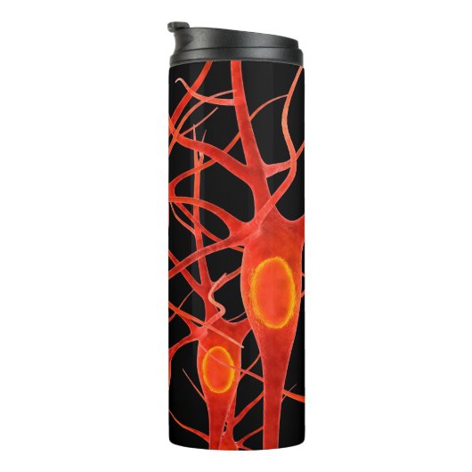 Neuronsneural,3d, anatomie,axon,bio,biologisch,bio thermosbeker (Geroteerd rechts)