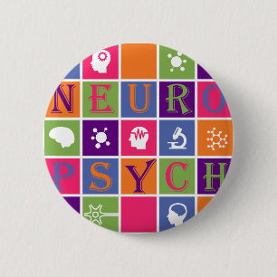 Neuropsychologie - Giften voor neuropsychologen Ronde Button 5,7 Cm