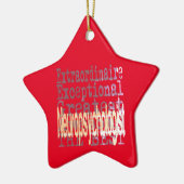 Neuropsycholoog Extraordinaire Keramisch Ornament (Links)