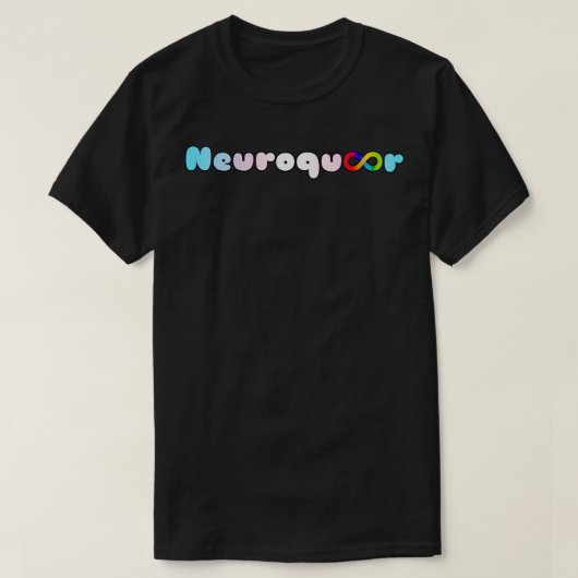 Neuroqueer transflag oneindige neurodivergent auti t-shirt (Design voorkant)