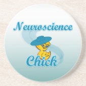 Neuroscience Chick #3 Zandsteen Onderzetter (Voorkant)