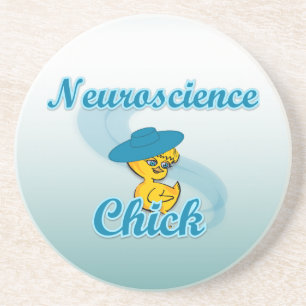 Neuroscience Chick #3 Zandsteen Onderzetter
