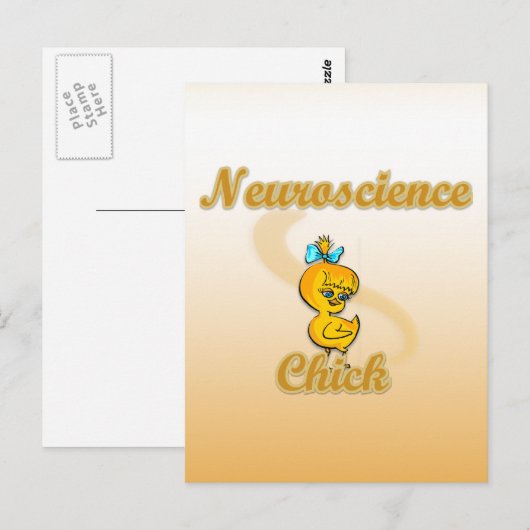 Neuroscience Chick Briefkaart (Voorkant / Achterkant)