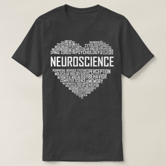 Neuroscience Heart T-shirt (Design voorkant)