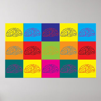 Neuroscience Pop Art Poster
