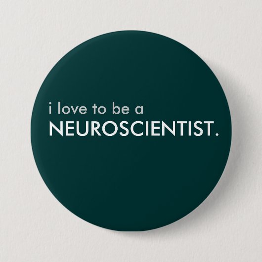 neuroscientist ronde button 7,6 cm (Voorkant)