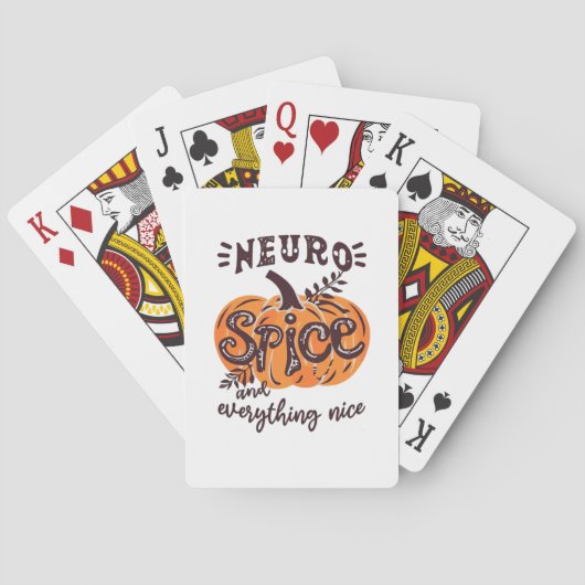 Neurospice en alles wat mooi pompoen pokerkaarten (Achterkant)