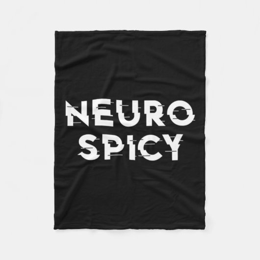 Neurospicy ADHD Autisme Neurodiversiteit Neurodive Fleece Deken (Voorkant)