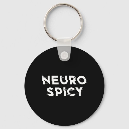 Neurospicy ADHD Autisme Neurodiversiteit Neurodive Sleutelhanger (Voorkant)