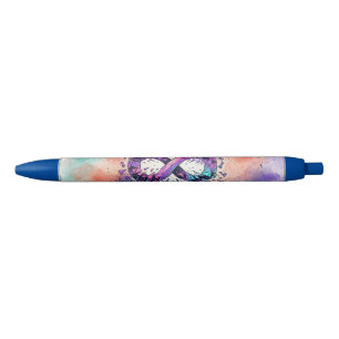 Neurospicy ADHD Autisme Neurodiversiteit Symbool Blauwe Inkt Pen