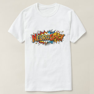 Neurospicy Grappige ADHD Autisme Strip Pop Art T-shirt