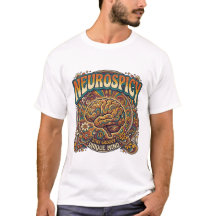 Neurospicy Hersen | Groovy Retro Psychedelische T-