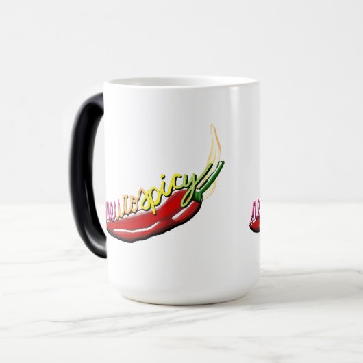 Neurospicy - Neon Letters met Peper Magische Mok (Voorkant links)