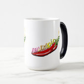 Neurospicy - Neon Letters met Peper Magische Mok (Voorkant rechts)