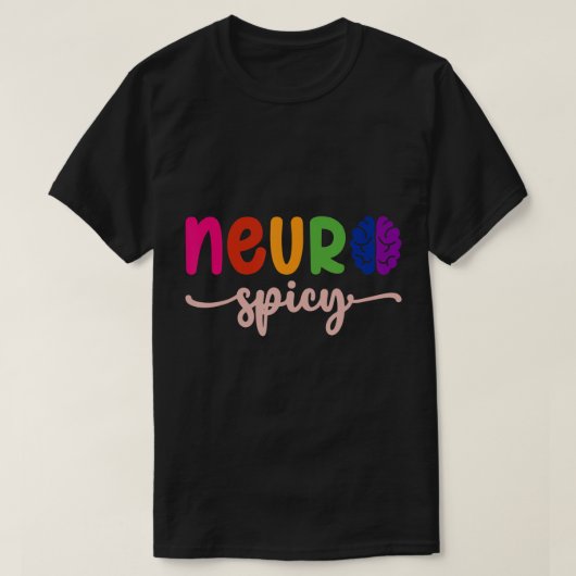 Neurospicy Neuro Spicy Neurotypische Neurodiversit T-shirt (Design voorkant)