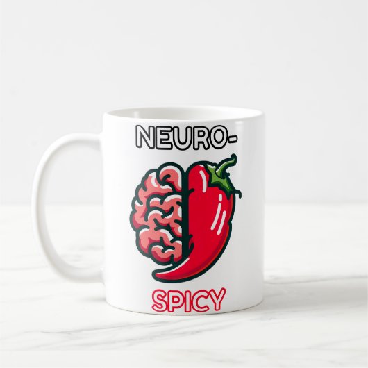 Neurospicy Neurodivergence Funny Adhd Autism Humor Koffiemok (Links)