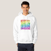 Neurospicy - Neurodiverse Bold Statement  Mens  Hoodie (Voorkant volledig)