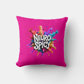NEUROSPICY neurodiversiteit autisme adhd dyslexie Kussen