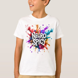 NEUROSPICY neurodiversiteit autisme adhd dyslexie T-shirt