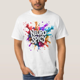 NEUROSPICY neurodiversiteit autisme adhd dyslexie T-shirt