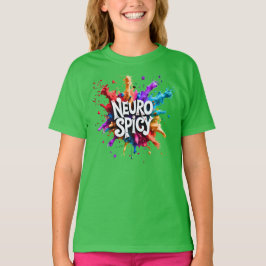 NEUROSPICY neurodiversiteit autisme adhd dyslexie T-shirt