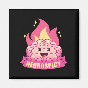 Neurospicy Neurodiversity ADHD ASS Autisme Kawaii Magneet