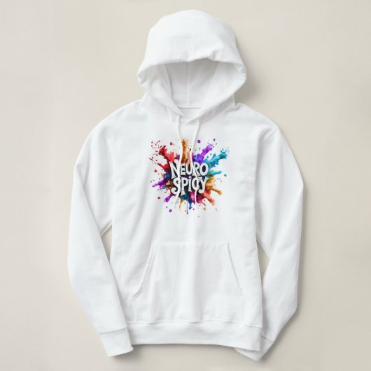 NEUROSPICY neurodiversity autism adhd dyslexia Hoodie (Design voorkant)