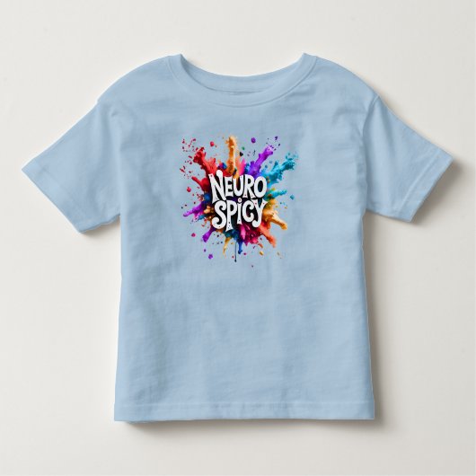 NEUROSPICY neurodiversity autism adhd dyslexia Kinder Shirts (Voorkant)