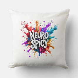 NEUROSPICY neurodiversity autism adhd dyslexia Kussen