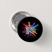 NEUROSPICY neurodiversity autism adhd dyslexia Ronde Button 3,2 Cm (Voorkant /achterkant)