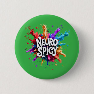 NEUROSPICY neurodiversity autism adhd dyslexia Ronde Button 5,7 Cm