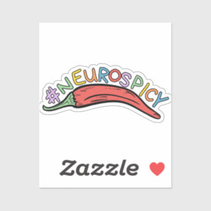 #Neurospicy. Neurodiversity sticker