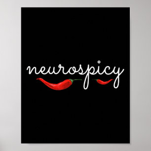 Neurospicy Neurotypische Neurodiversiteit ADHD Aut Poster