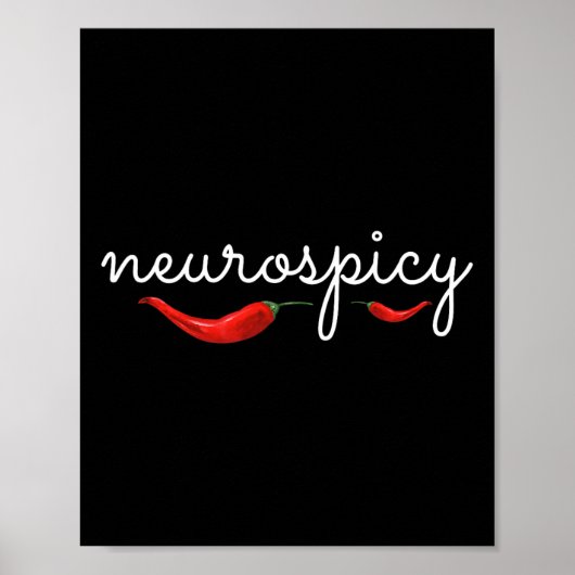 Neurospicy Neurotypische Neurodiversiteit ADHD Aut Poster (Voorkant)