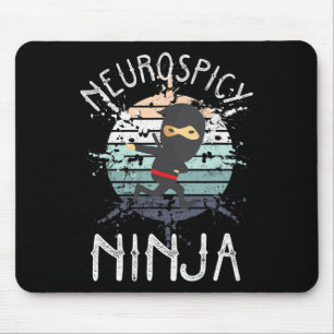 Neurospicy Ninja Autism Awareness Neurodiverse ADH Muismat