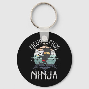 Neurospicy Ninja Autism Awareness Neurodiverse ADH Sleutelhanger
