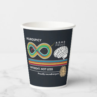 Neurospicy Pride - Autisme voor volwassenen en ADH Papieren Bekers