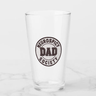 Neurospicy Vader Vereniging Vaderdag Cadeau Glas