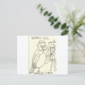 Neurotic Owl Embracism Briefkaart (Staand voorkant)