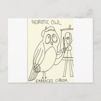 Neurotic Owl Embracism Briefkaart