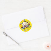 Neurotico Crybaby Cartoon Logo Ronde Sticker (Envelop)