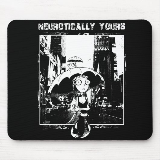 Neurotisch van Yours Comic Art Mousepad Muismat (Voorkant)