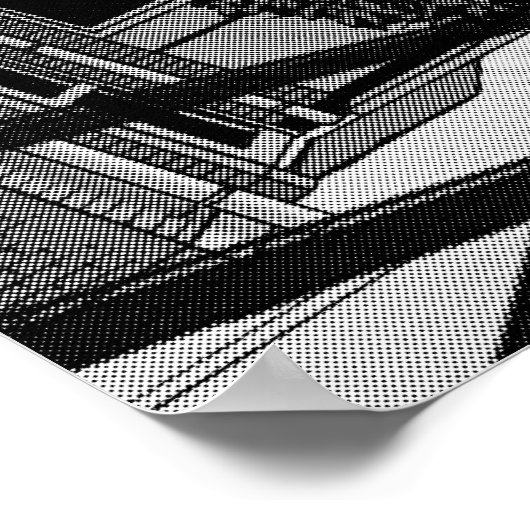 Neurotisch Yours (zwart-wit) Poster (Hoek)