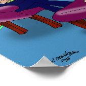 Neurotische hond op de bank poster (Hoek)